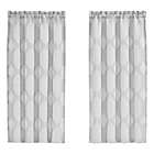 Alternate image 1 for J. Queen New York&trade; Soho 45-Inch Window Curtain Pair in Silver