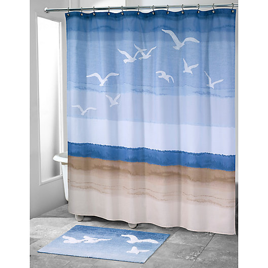 Avanti Seagulls Stall Shower Curtain, Stall Shower Curtains At Bed Bath And Beyond