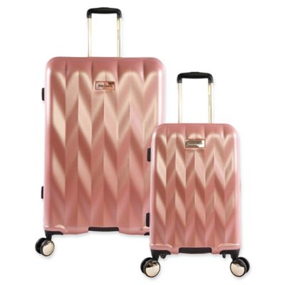 rose gold hardside luggage set