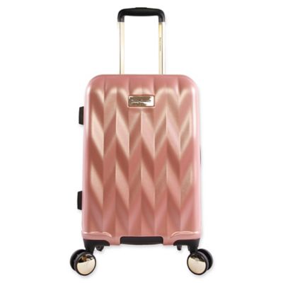 rose gold carry on suitcase