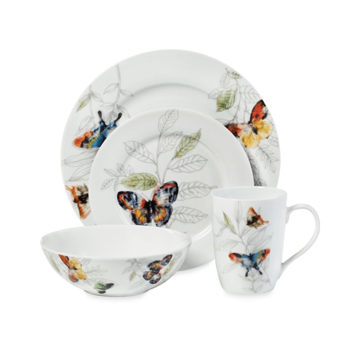Mikasa® Garden Butterfly 16Piece Dinnerware Set Bed Bath and Beyond