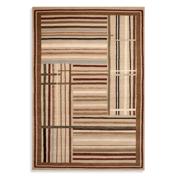 World Rug Gallery Elite MultiStripe Area Rug Bed Bath & Beyond