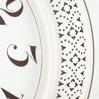 Alternate image 2 for Sterling &amp; Noble&trade; Farmhouse Collection Pierced Metal 21-Inch Wall Clock in Cream