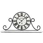 Alternate image 0 for Sterling & Noble&trade; Farmhouse Collection Wrought Iron Mantel Clock in Whitewash