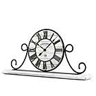 Alternate image 1 for Sterling & Noble&trade; Farmhouse Collection Wrought Iron Mantel Clock in Whitewash