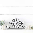 Alternate image 2 for Sterling & Noble&trade; Farmhouse Collection Wrought Iron Mantel Clock in Whitewash