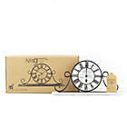 Alternate image 4 for Sterling & Noble&trade; Farmhouse Collection Wrought Iron Mantel Clock in Whitewash