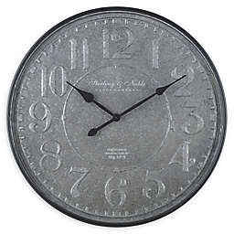 Sterling & Noble™ Farmhouse Collection Blacksmith Galvanized 32-Inch Wall Clock