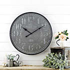 Alternate image 1 for Sterling &amp; Noble&trade; Farmhouse Collection Blacksmith Galvanized 32-Inch Wall Clock
