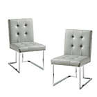 Alternate image 0 for Inspired Home Shiloah Dining Chairs in Light Grey (Set of 2)