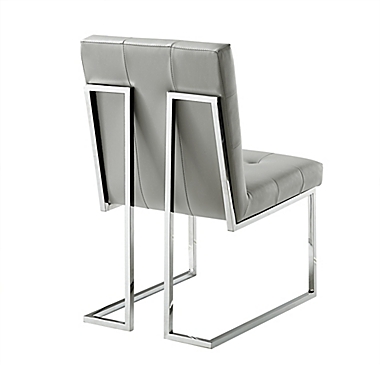 Inspired Home Shiloah Dining Chairs in Light Grey (Set of 2). View a larger version of this product image.