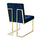 Alternate image 7 for Inspired Home Velvet Shiloah Dining Chairs in Navy (Set of 2)