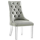 Alternate image 0 for Inspired Home Steve Armless Dining Chairs in Grey (Set of 2)