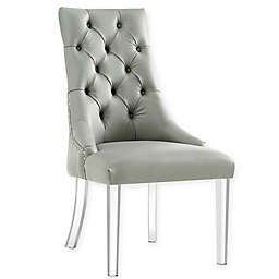 Inspired Home Steve Dining Chairs in Grey (Set of 2)
