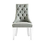 Alternate image 4 for Inspired Home Steve Armless Dining Chairs in Grey (Set of 2)