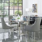 Alternate image 2 for Inspired Home Steve Dining Chairs in Grey (Set of 2)
