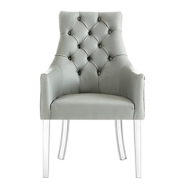 Inspired Home Steve Dining Chairs in Grey (Set of 2). View a larger version of this product image.