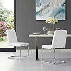 Alternate image 1 for Inspired Home Celina Dining Chairs in White (Set of 2)