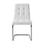 Alternate image 4 for Inspired Home Celina Dining Chairs in White (Set of 2)