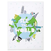 Trend Lab&reg;  &quot;See the World&quot; Dinosaurs 18-Inch x 24-Inch Framed Canvas