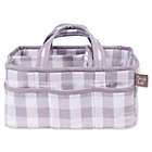 Alternate image 0 for Trend Lab&reg; Buffalo Check Diaper Caddy in Grey/White