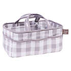 Alternate image 1 for Trend Lab&reg; Buffalo Check Diaper Caddy in Grey/White