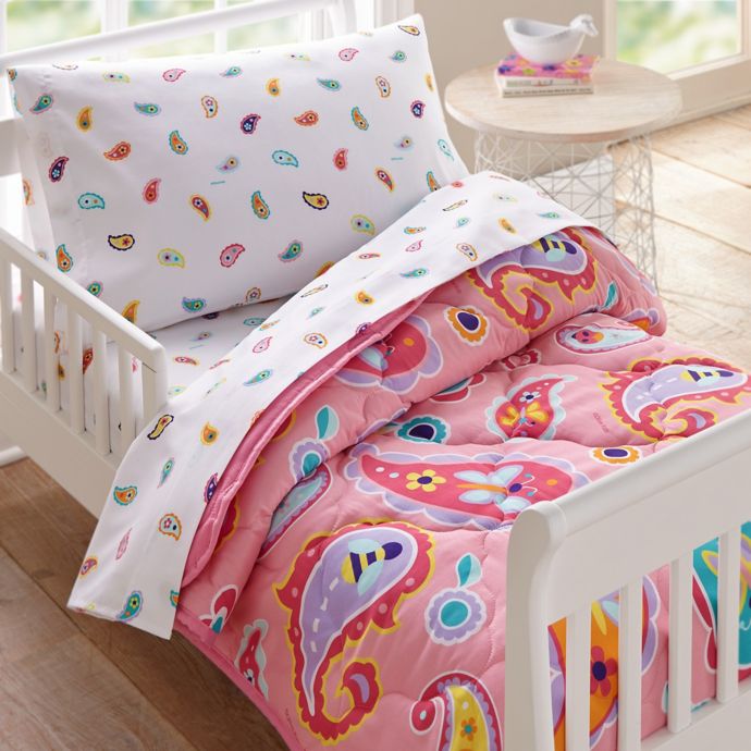 Wildkin Paisley Toddler Bedding Set In Pink Buybuy Baby