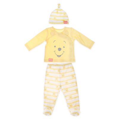 Winnie the Pooh Size 6-9M 3-Piece Layette Set in Yellow