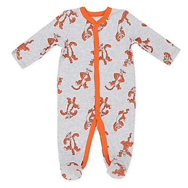 Disney&reg; Tigger Size 0-3M 2-Pack Snap-Front Sleep &amp; Play Footies in Heather Grey. View a larger version of this product image.