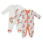 Alternate image 0 for Disney&reg; Tigger Size 3-6M 2-Pack Snap-Front Sleep &amp; Play Footies in Heather Grey