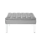 Alternate image 3 for Inspired Home Leather Eladio Ottoman