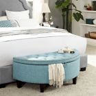 Alternate image 1 for Inspired Home Linen Sutherland Ottoman