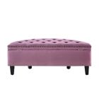 Alternate image 5 for Inspired Home Velvet Sutherland Ottoman