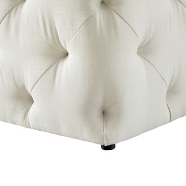 Inspired Home Linen Cecil Ottoman. View a larger version of this product image.
