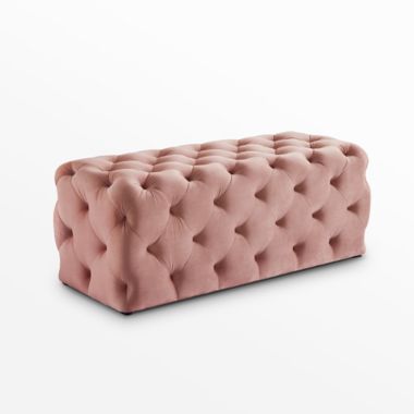 Inspired Home Doria Velvet Bench. View a larger version of this product image.