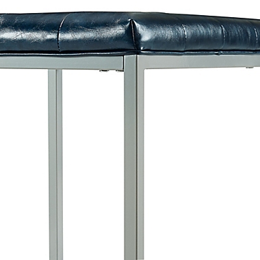 Inspired Home Leather Barkan Ottoman. View a larger version of this product image.