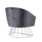 Alternate image 5 for Inspired Home Glenda Velvet Accent Chair
