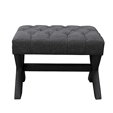 Inspired Home Linen Terrianne Ottoman. View a larger version of this product image.