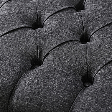 Inspired Home Linen Terrianne Ottoman. View a larger version of this product image.