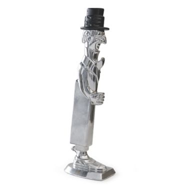 RSVP&reg; Old Benson Brass Bottle Butler in Chrome Finish. View a larger version of this product image.