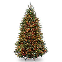 National Tree Dunhill Fir Pre-Lit Christmas Tree with Multicolor Lights
