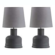 Safavieh Dahlia LED Table Lamps in Dark Grey (Set of 2)
