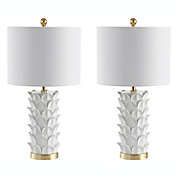 Safavieh Nico LED Table Lamps in White/Gold (Set of 2)