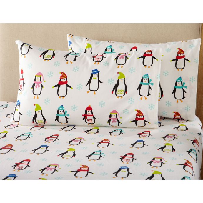 penguin cotton flannel sheets