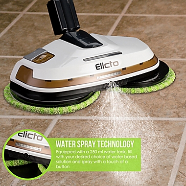 Elicto ES-530 Dual Spin Electronic Cordless Mop and Polisher in White. View a larger version of this product image.