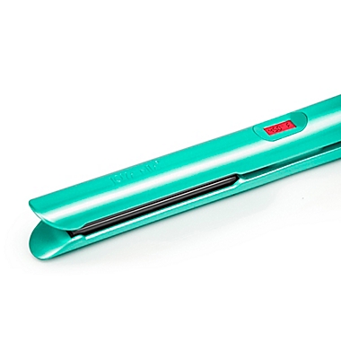 Joya Mia&reg; Allure 1-Inch Oxidation Titanium LCD Hair Straightener in Teal. View a larger version of this product image.
