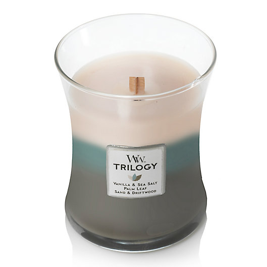Alternate image 1 for WoodWick® Trilogy Ocean Breeze Medium Jar Candle