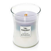 WoodWick&reg; Trilogy Lavender Spa, Seal Salt & Cotton and White Tea & Jasmine Jar Candle