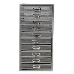 Mind Reader 10-Drawer Mesh Storage Cart