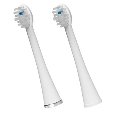 Waterpik&reg; Sonic-Fusion&reg; 2-Pack Replacement Compact Size Brush Heads in White